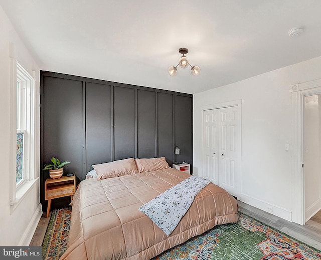 528 N St, Lancaster, PA 17602 - bedroom featuring wood finished floors and a closet