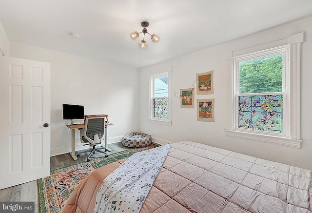 528 N St, Lancaster, PA 17602 - bedroom with wood finished floors and baseboards