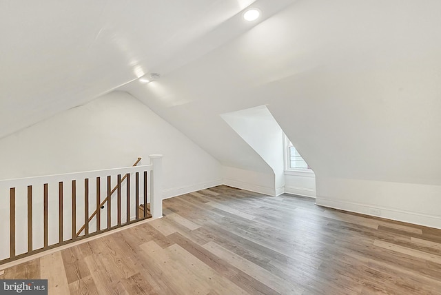 528 N St, Lancaster, PA 17602 - bonus room with vaulted ceiling, wood finished floors, and recessed lighting