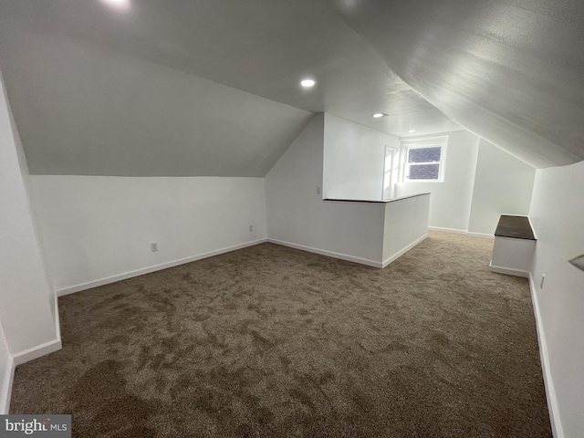 4102 N W St, Wilmington, DE 19802 - bonus room featuring carpet floors and vaulted ceiling