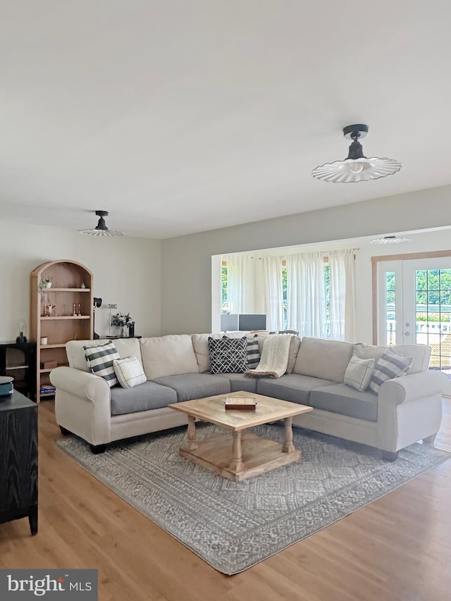 680 Myers Rd, Muncy Valley, PA 17758 - living area featuring wood finished floors and ceiling fan