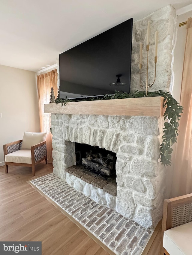 680 Myers Rd, Muncy Valley, PA 17758 - detailed view of wood finished floors and a fireplace