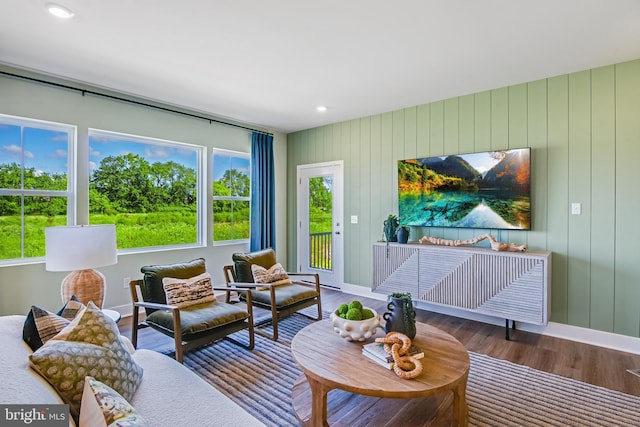 2721 Marsh Elder Dr, Cambridge, MD 21613 - living area with wood finished floors and recessed lighting