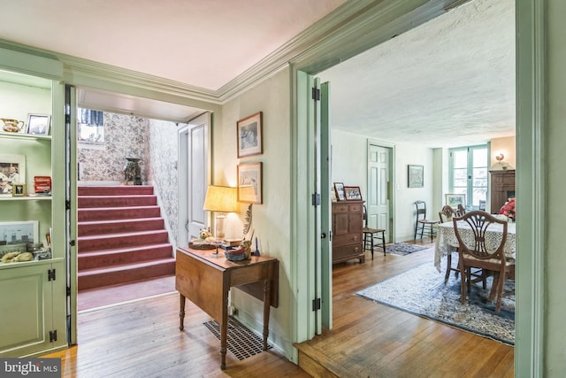 2622 Butler Pike, Plymouth Meeting, PA 19462 - corridor featuring hardwood / wood-style flooring and stairway