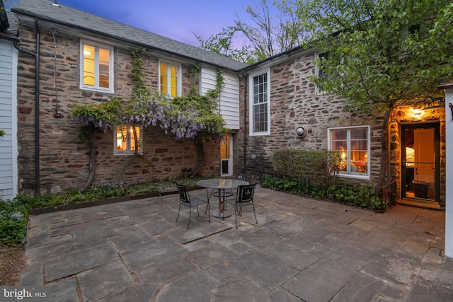2622 Butler Pike, Plymouth Meeting, PA 19462 - patio terrace at dusk with a patio area