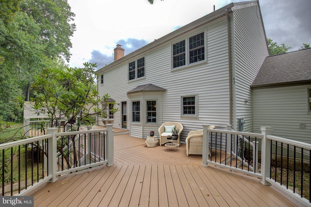 9708 S Park Cir, Fairfax Station, VA 22039 - view of wooden terrace