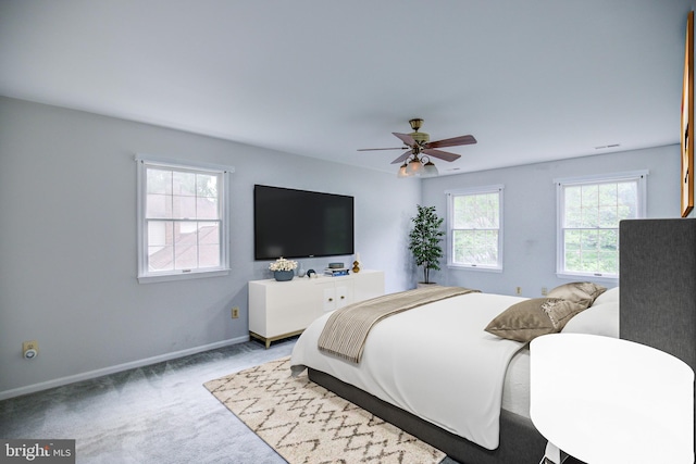 9708 S Park Cir, Fairfax Station, VA 22039 - bedroom with carpet floors and a ceiling fan
