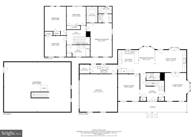 9708 S Park Cir, Fairfax Station, VA 22039 - view of floor plan / room layout