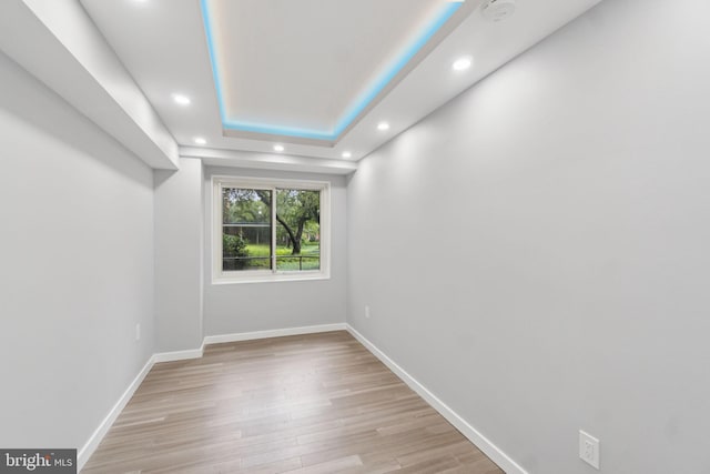 4201 Cathedral Ave NW Unit 122E, Washington, DC 20016 - unfurnished room featuring recessed lighting, light wood-type flooring, and a smoke detector
