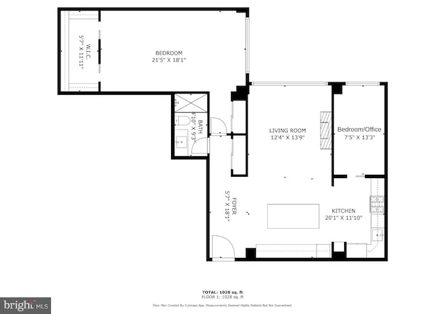 4201 Cathedral Ave NW Unit 122E, Washington, DC 20016 - view of floor plan / room layout