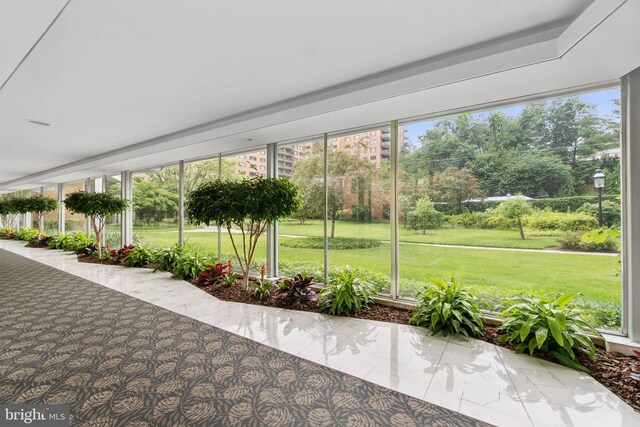4201 Cathedral Ave NW Unit 122E, Washington, DC 20016 - view of sunroom