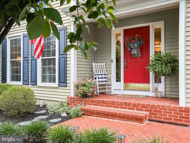10267 Cedar Ridge Dr, Manassas, VA 20110 - property entrance featuring covered porch