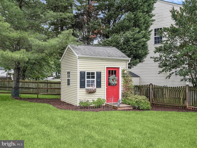 10267 Cedar Ridge Dr, Manassas, VA 20110 - view of outbuilding with a fenced backyard