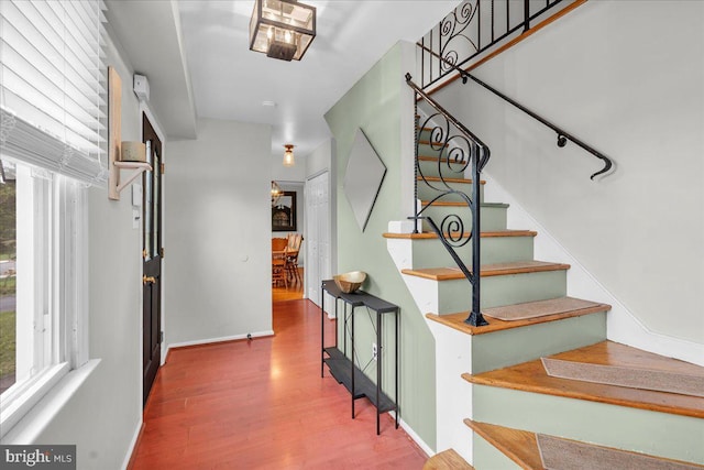 1752 Lark Ln, Cherry Hill, NJ 08003 - stairway with healthy amount of natural light and wood finished floors