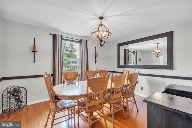 1752 Lark Ln, Cherry Hill, NJ 08003 - dining room with a chandelier and wood finished floors