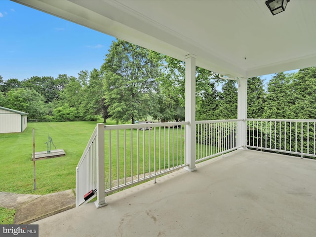 1989 Fair Rd, Schuylkill Haven, PA 17972 - view of patio / terrace with view of scattered trees