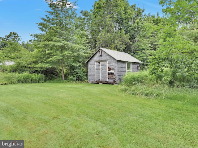 1989 Fair Rd, Schuylkill Haven, PA 17972 - view of grassy yard featuring a storage unit