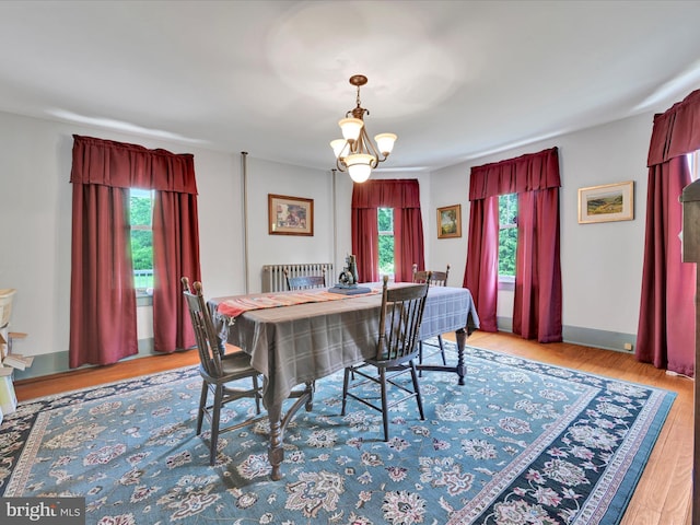 1989 Fair Rd, Schuylkill Haven, PA 17972 - dining space featuring wood finished floors and radiator heating unit