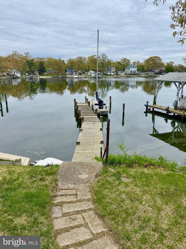 1930 Cedar Rd, Pasadena, MD 21122 - dock featuring a water view