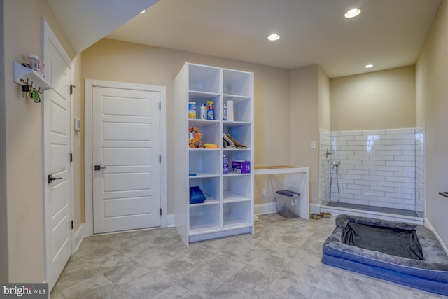 22261 Waterview Rd, Lewes, DE 19958 - bathroom featuring recessed lighting and tile patterned flooring