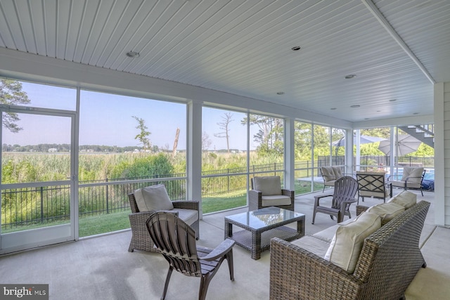 22261 Waterview Rd, Lewes, DE 19958 - sunroom / solarium featuring outdoor lounge area