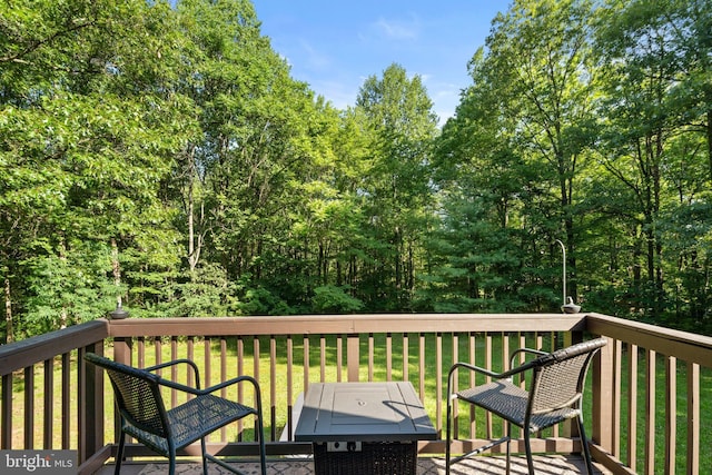 877 Shangri La Rd, Bentonville, VA 22610 - wooden terrace with a lawn