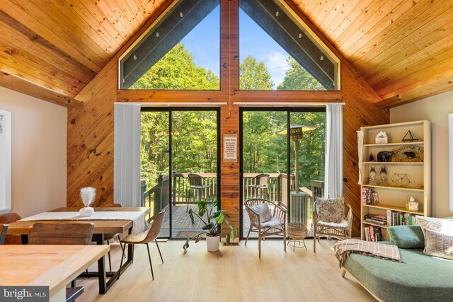 877 Shangri La Rd, Bentonville, VA 22610 - sunroom featuring lofted ceiling