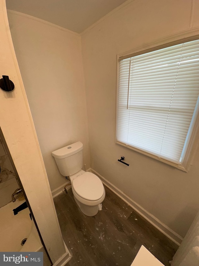 312 N 2nd St, Millville, NJ 08332 - bathroom with toilet and wood finished floors