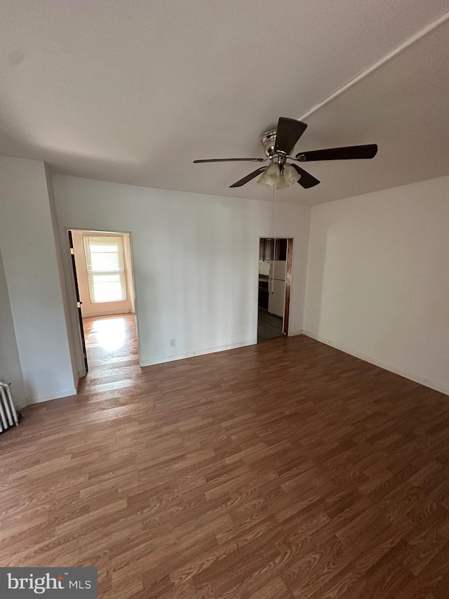 312 N 2nd St, Millville, NJ 08332 - unfurnished room with wood finished floors and ceiling fan