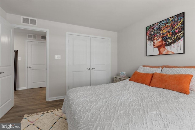 10544 Sally Ride Ln, Lanham, MD 20706 - bedroom featuring wood finished floors and a closet
