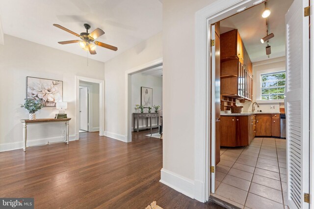 1623 Lanier Pl NW Unit 202, Washington, DC 20009 - hall with wood finished floors and baseboards