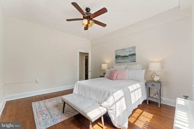 1623 Lanier Pl NW Unit 202, Washington, DC 20009 - bedroom featuring wood finished floors and a ceiling fan