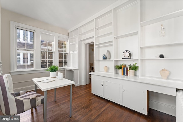 1623 Lanier Pl NW Unit 202, Washington, DC 20009 - home office with dark wood-style flooring