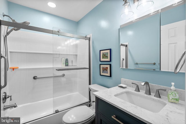 18275 Rolling Meadow Way, Olney, MD 20832 - full bath featuring vanity and bath / shower combo with glass door