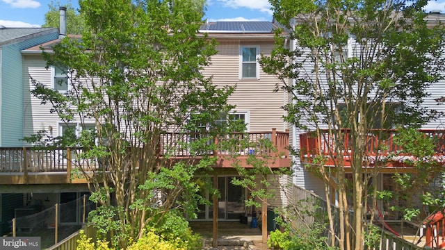 18275 Rolling Meadow Way, Olney, MD 20832 - rear view of house with a deck