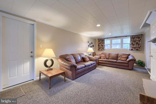 2202 Burkey Dr, Reading, PA 19610 - carpeted living room featuring recessed lighting and baseboards