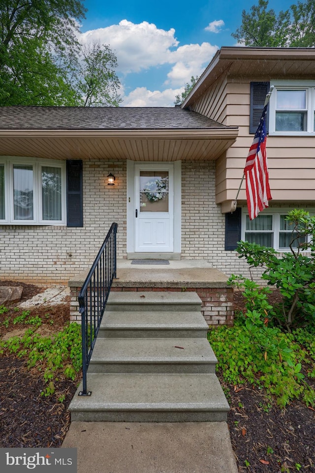 2202 Burkey Dr, Reading, PA 19610 - view of exterior entry featuring brick siding