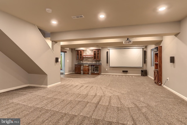 971 Connell St, Mechanicsburg, PA 17055 - carpeted home theater featuring recessed lighting