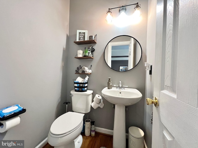 16331 Eagle Flight Cir, Woodbridge, VA 22191 - half bath with toilet and wood finished floors