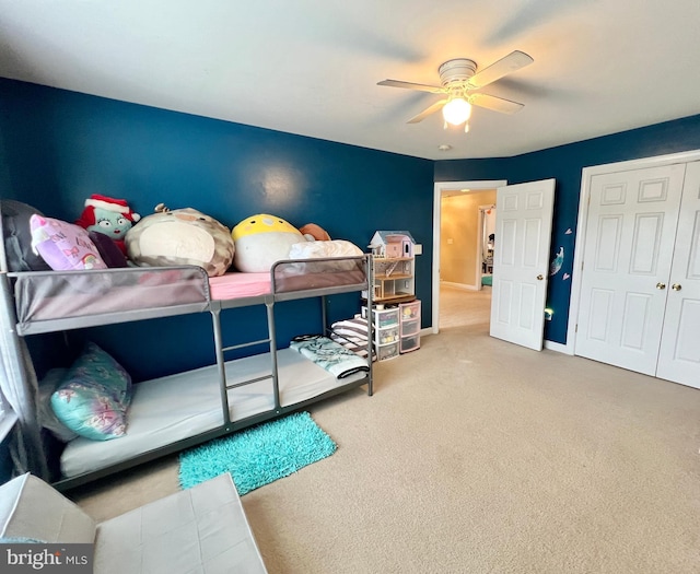 16331 Eagle Flight Cir, Woodbridge, VA 22191 - carpeted bedroom with a closet and ceiling fan
