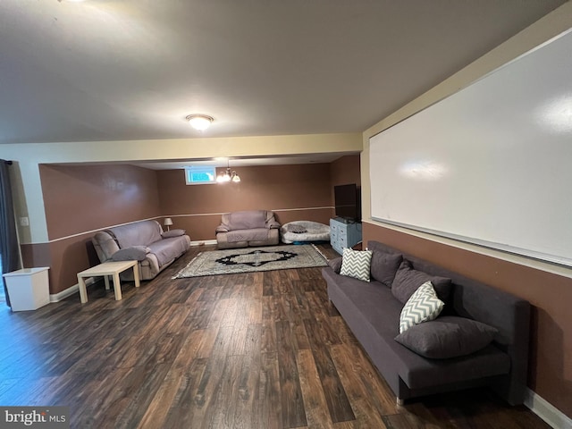 16331 Eagle Flight Cir, Woodbridge, VA 22191 - living area featuring wood finished floors and baseboards