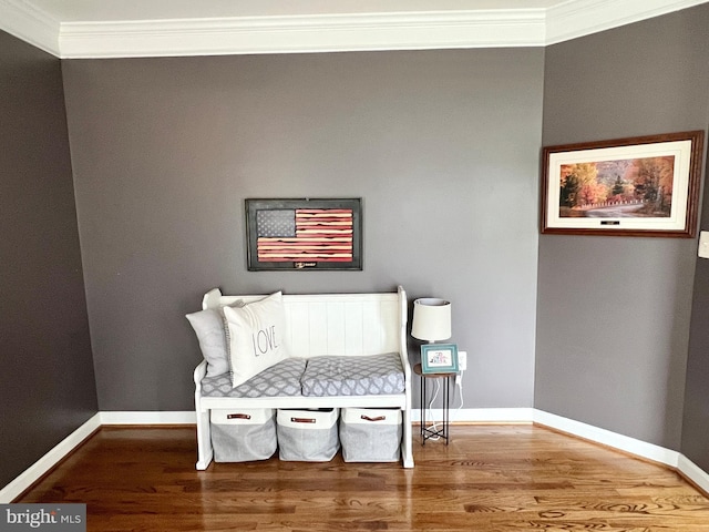 16331 Eagle Flight Cir, Woodbridge, VA 22191 - sitting room with ornamental molding and wood finished floors