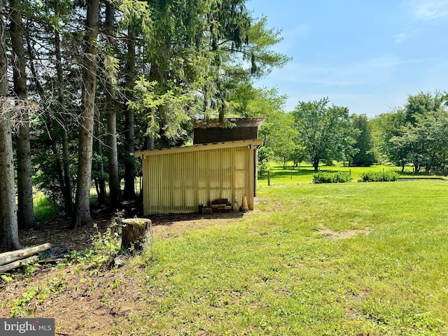 13709 Fir Tree Ln, Cresaptown, MD 21502 - view of green lawn with an outbuilding