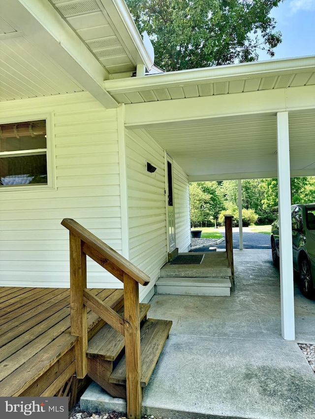 13709 Fir Tree Ln, Cresaptown, MD 21502 - doorway to property with a carport