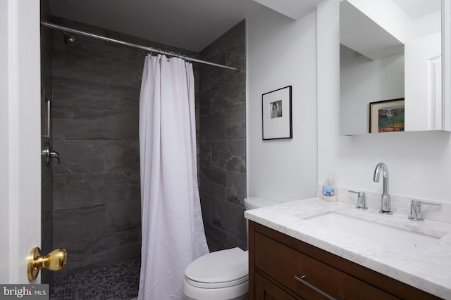3238 P St NW, Washington, DC 20007 - full bathroom featuring vanity and a tile shower