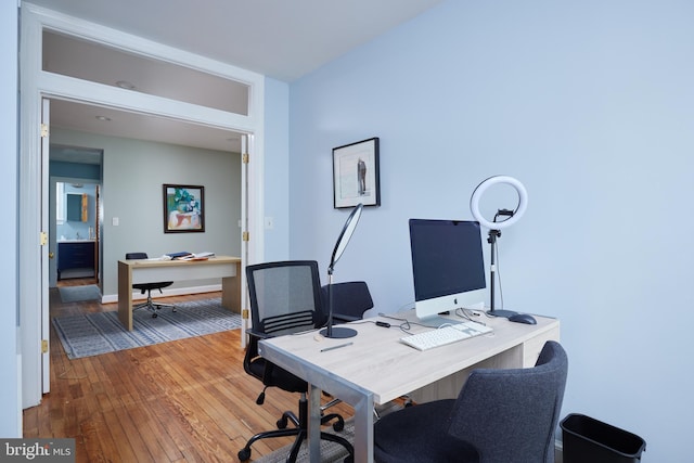 3238 P St NW, Washington, DC 20007 - office with hardwood / wood-style floors