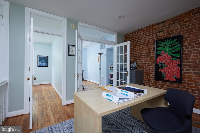 3238 P St NW, Washington, DC 20007 - office space featuring french doors and wood-type flooring