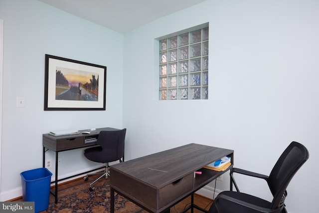 3238 P St NW, Washington, DC 20007 - office area featuring wood finished floors