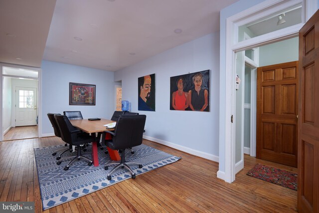 3238 P St NW, Washington, DC 20007 - dining space with hardwood / wood-style floors and a desk