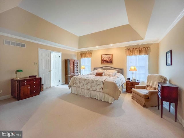 19 Pheasant Run Rd, New Hope, PA 18938 - carpeted bedroom with a tray ceiling and crown molding